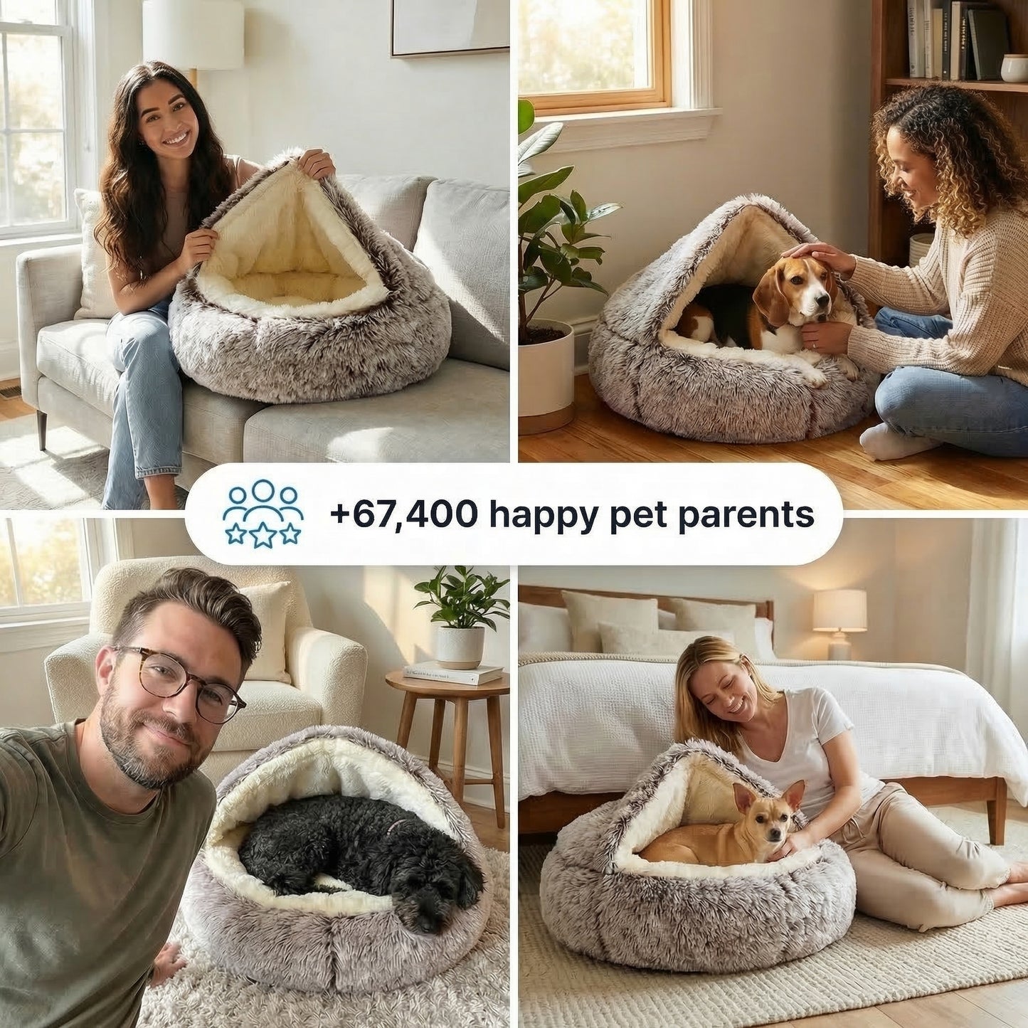 Pettiko Cocoon Pet Bed
